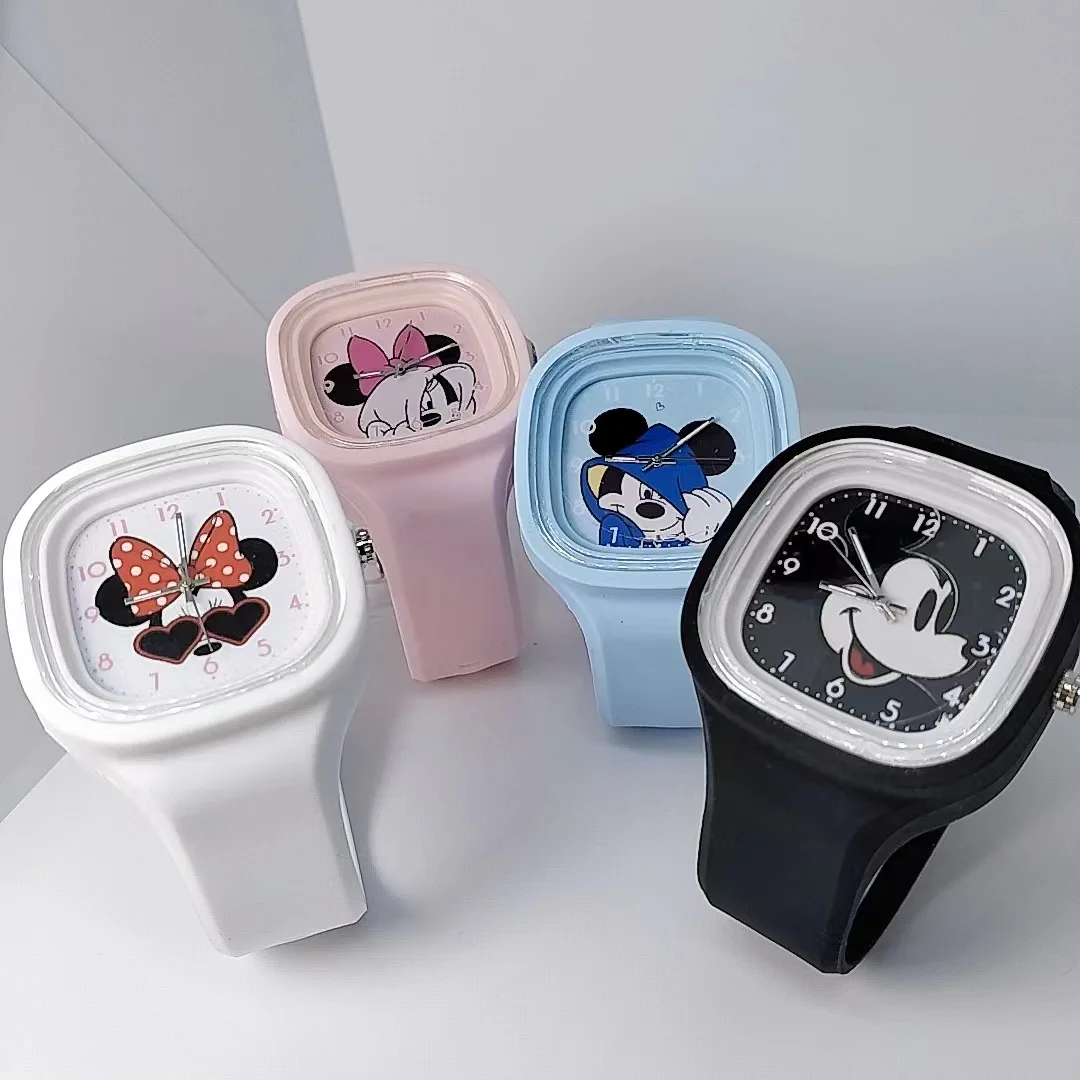 Disney Mickey Girls Watches for Women Cute Anime Minnie  Kawaii Stitch Children Clock Toys Accessories relogio infantil 5