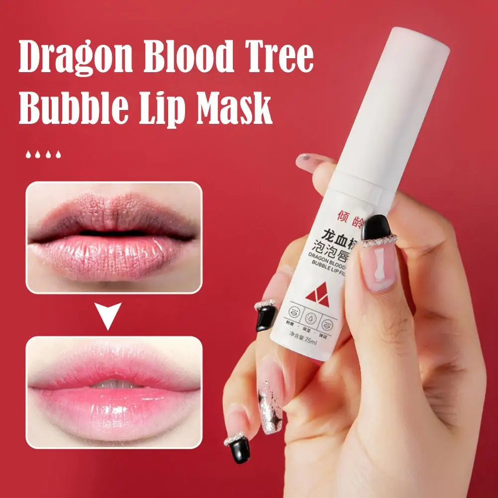 

Bubble Lip Mask Dragon Blood Tree Bubble Gentle Exfoliation Scrub Lip Natural Polish Lip Tender Brightens Moisturizes Color X0Q4