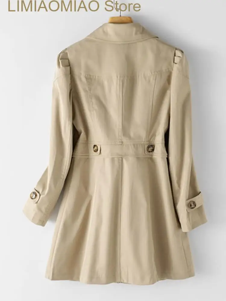 New Trench Coat for Women Winter Clothes Women Top Windbreaker Single Breasted Lapel Overcoat Female Jackets Women Clothing