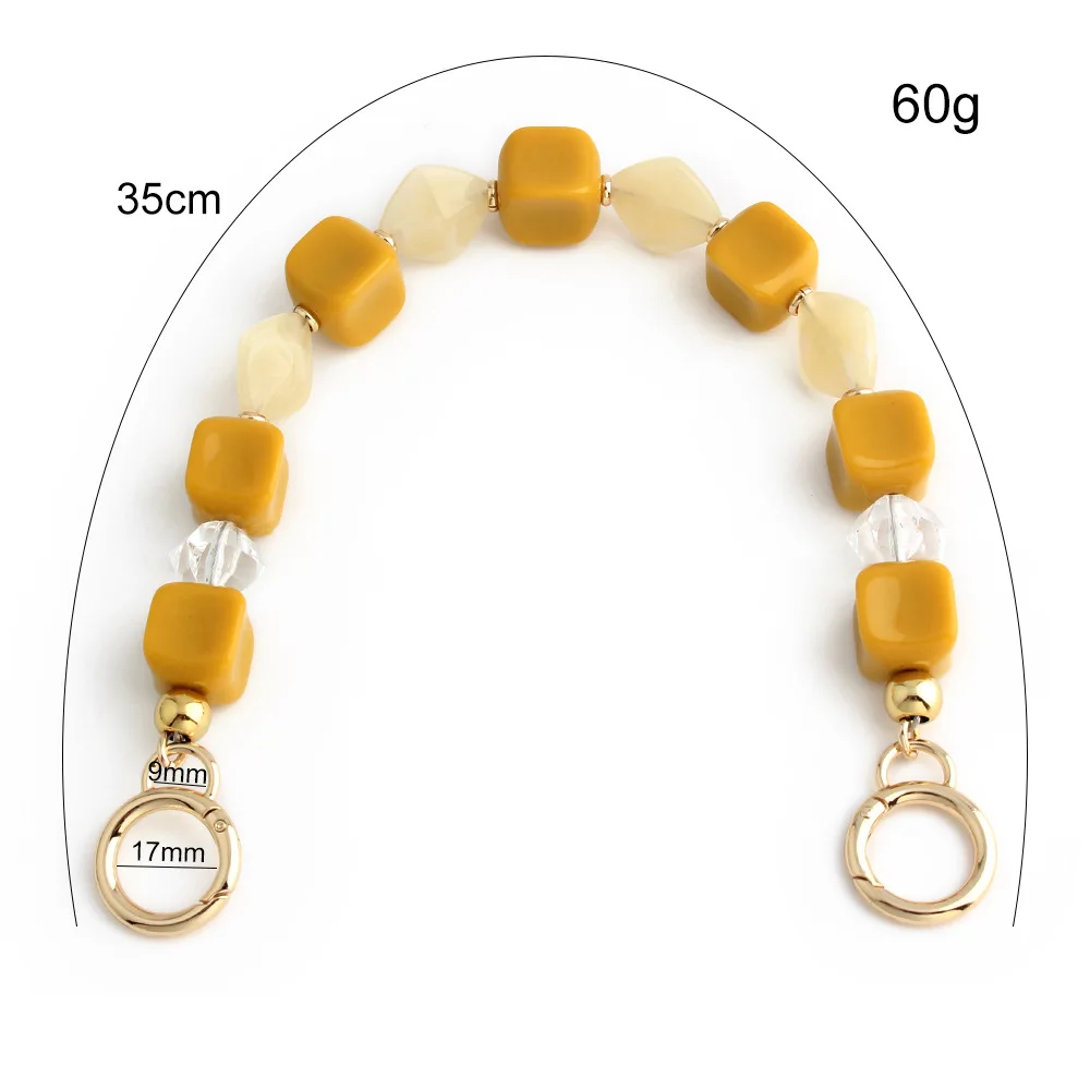 Premium Handcrafted Resin Bead Shoulder Strap:Bag For Versatile Replacement for Hand, Shoulder & Underarm Carry