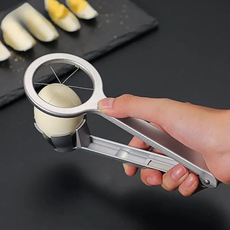 Stainless Steel Wire Egg Slicer Manual Kitchen Tool Stainless Steel Egg Slicer Vegetable Salad Egg Slicing Tool Egg Slicer
