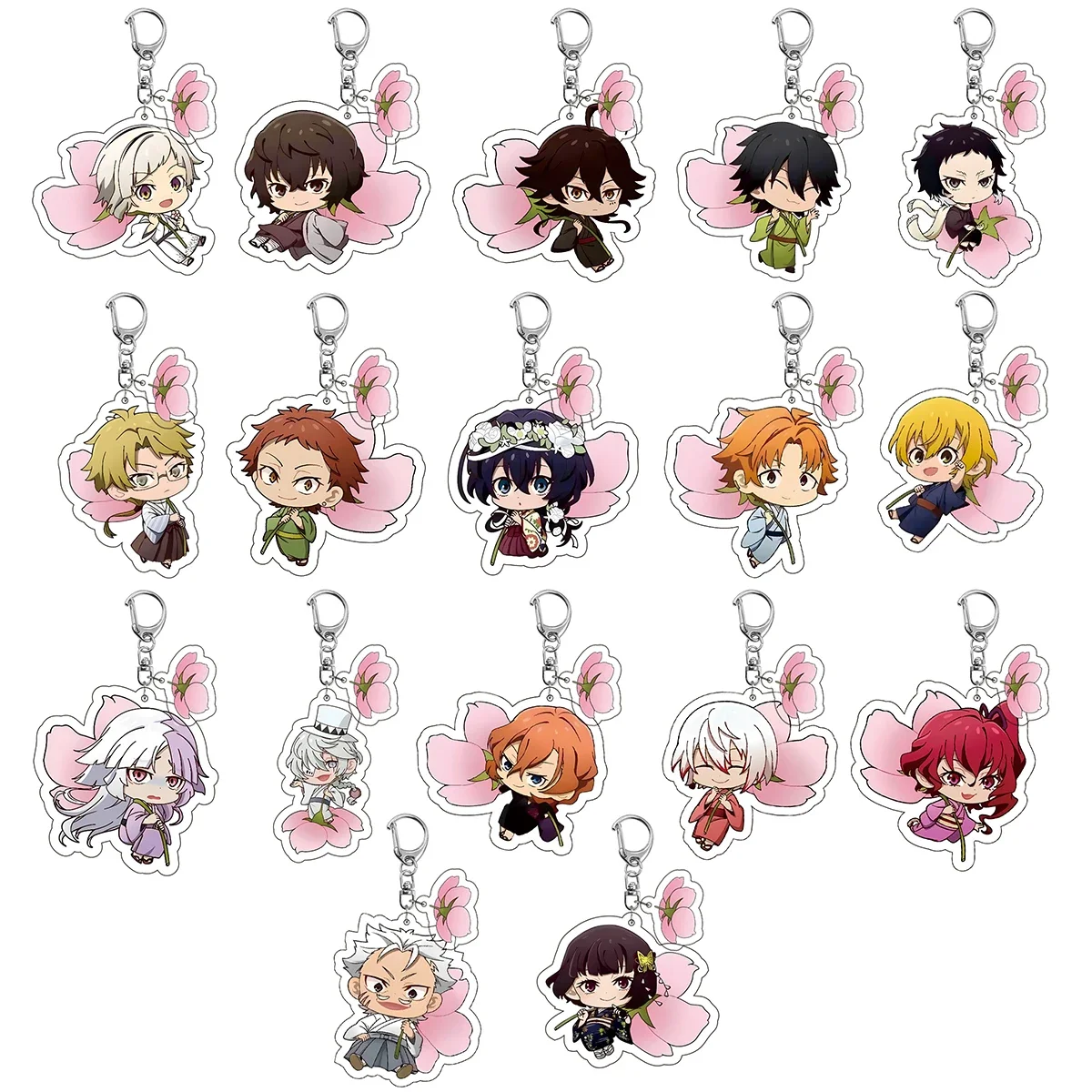 

Anime Keychain Atsushi Nakajima Dazai Key Chain for Women Accessories Cute Bag Pendant Key Ring for Fans Gift