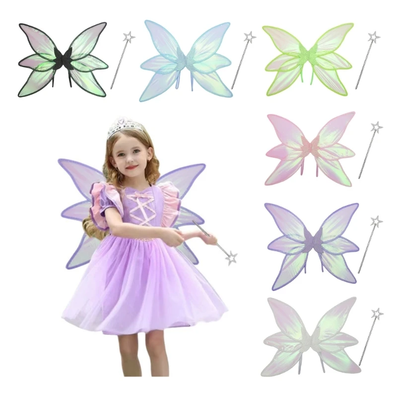 

2pcs Angel Wand Butterfly Fairy Wing Princesses Costumes Party Favor