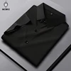 New Men's Business Casual Short Sleeved Solid Color Shirt Wrinkle Resistant Wrinkle Free Comfortable All Season Versatile Top 4