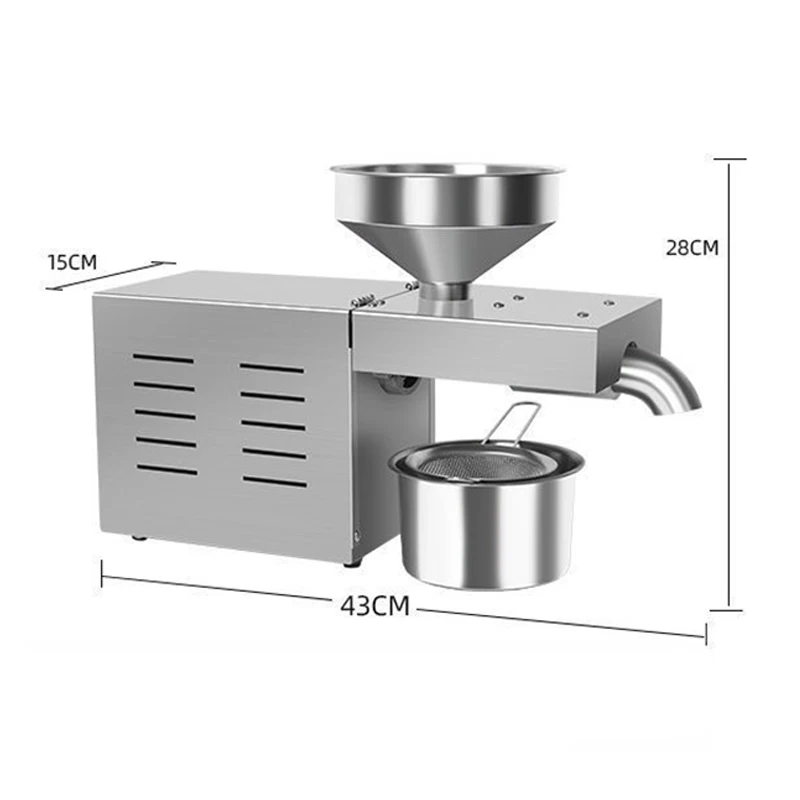 R3 Stainless Steel Household Oil Press Commercial Oil Press Homemade Peanut Sesame Oil Heat Press Machine Plant Oil Extractor 6
