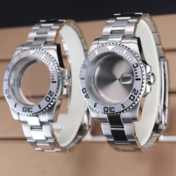 40mm Luxury Men's Watch Cases Strap Parts For Seiko nh34 nh35 nh36 nh38 Movement 28.5mm Dial Waterproof Sapphire Crystal Glass