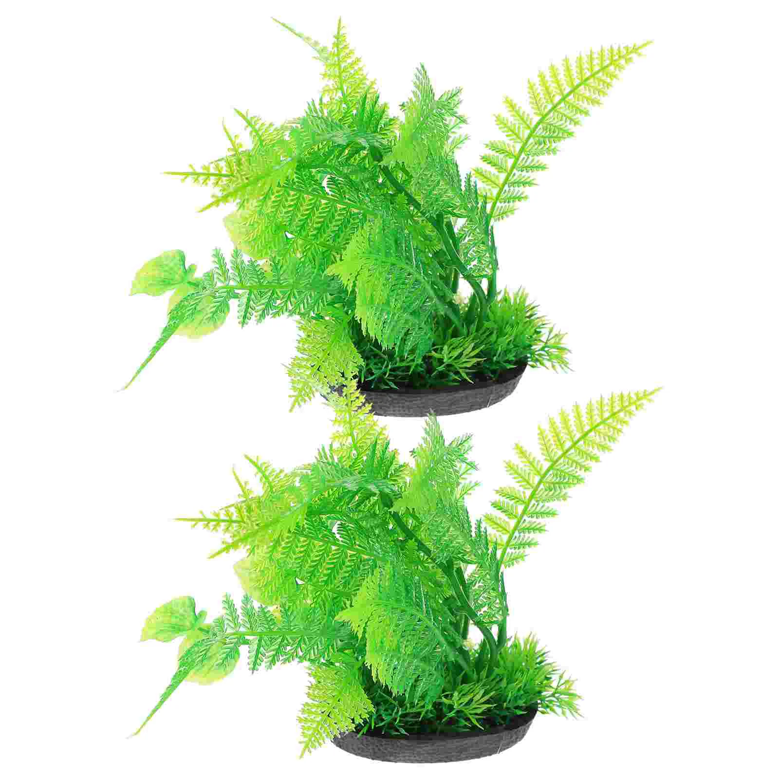 

2 Pcs Aquarium Plant Decoration Fish Tank Artificial For Accessories Plants Aquatic Large Decors Fake Realistic Decorations