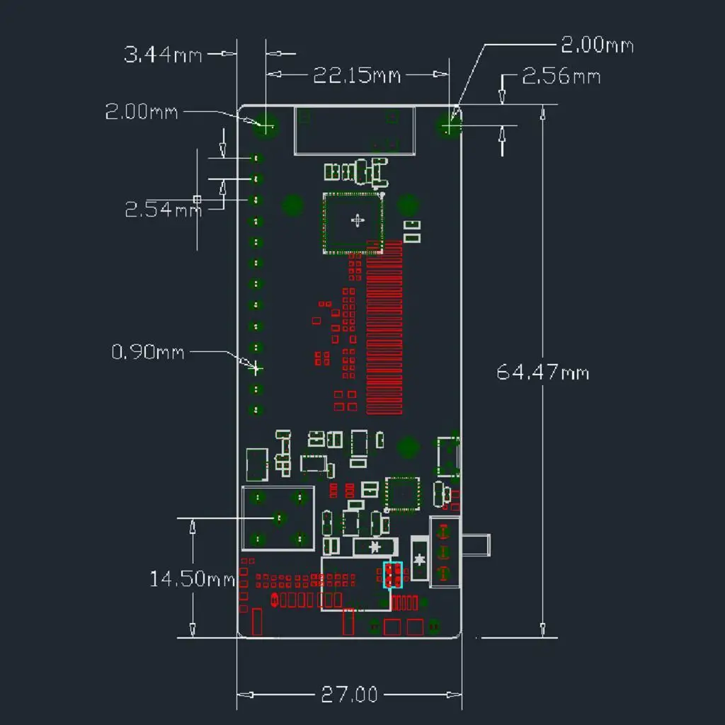 0.96인치 OLED 렌즈 Wifi 보드 모듈 SMA 안테나 로라 호환 개발 키트(메이커용)
