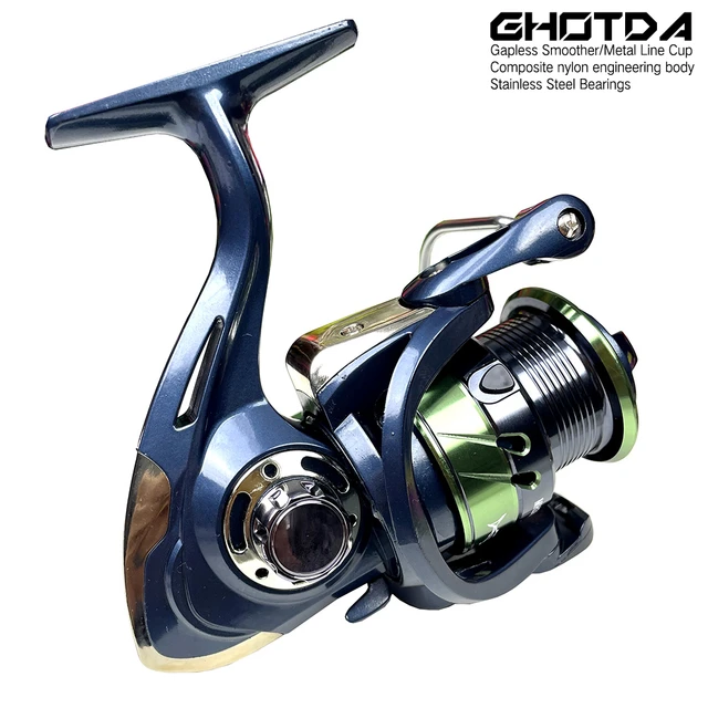 HANDING M1 Spinning Reel Graphite Reel, 9 + 1 Ball Bearings, 12kg Max Drag,  5.2:1 Gear Ratio, All Purpose Fishing Spinning Reel - AliExpress