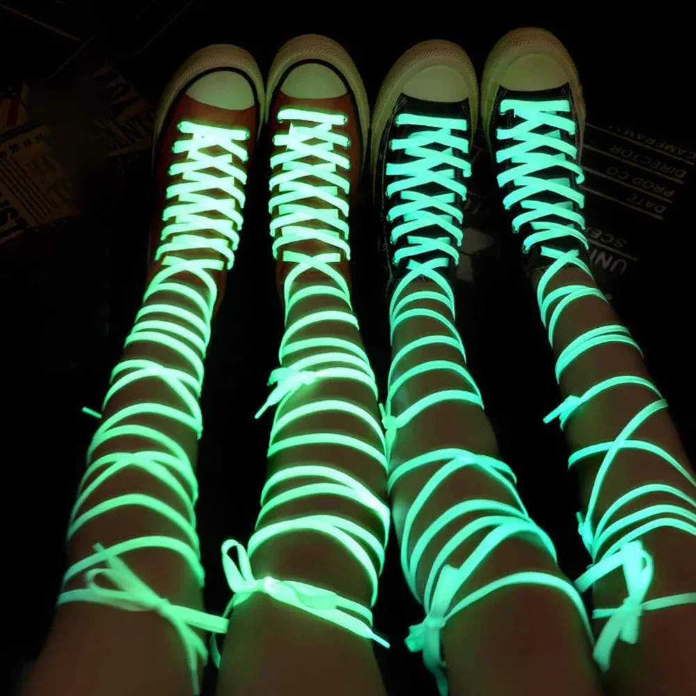 Shoe Laces Luminous Shoelaces Men Women Sports Shoes Laces Runner Shoelace Glow In The Dark Night Classic Shoestrings Reflective Shoe Laces shoe accessories