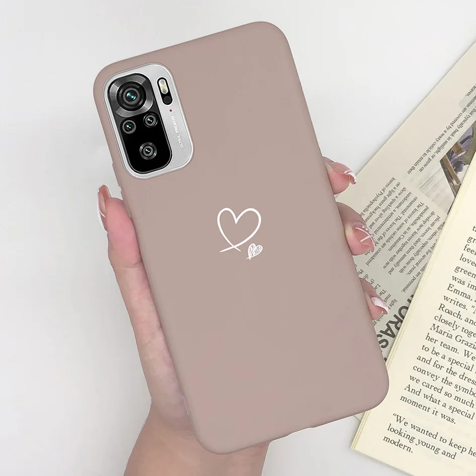 Cute Fashion Heart Avocado Soft Silicone Phone Case for Xiaomi Redmi Note Series
