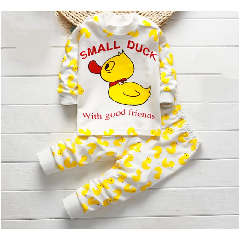 Newborn Baby Clothes Cotton Long Sleeve Infant Clothing Top+Pant 2PCS Cartoon Baby Boys Girls Clothing Unisex Dropshipping E0071
