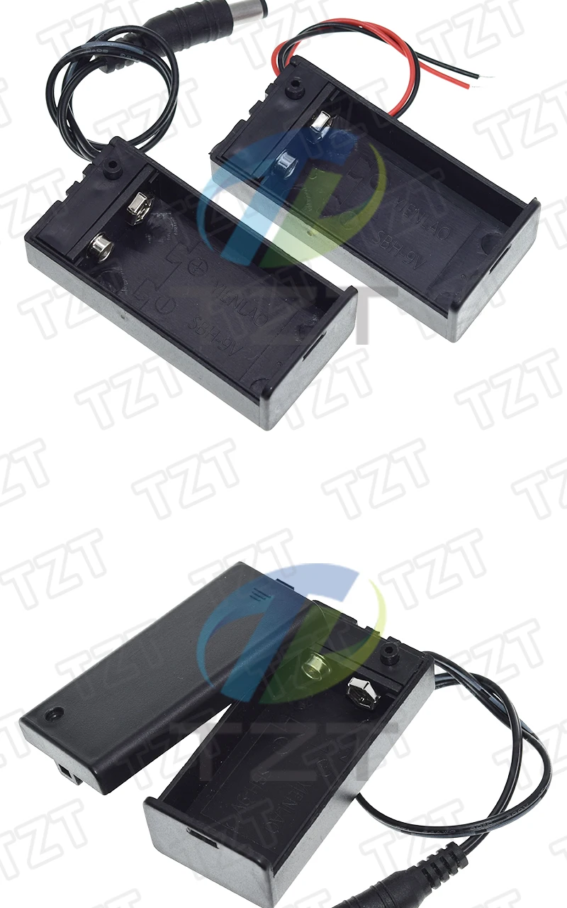 1/3PCS 9 Volt Batterie Halter Box PP3 9V Batterie Fall Clip Mit EIN/AUS Schalter Draht blei Abdeckung Für 6F22 DIY Kleine Hobby Projekte – Detail 4
