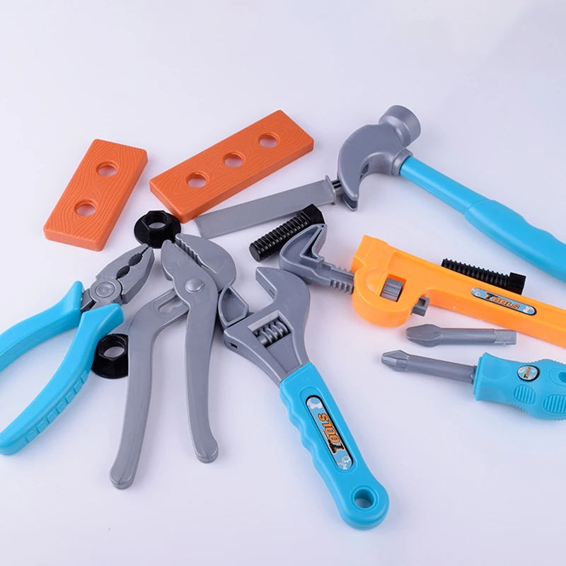 14Pcs/Set DIY Pretend Play Toy Simulation Repair Tool Box Suitcase Screwdriver Disassembly Educational Toy For Children Kids Boy 3