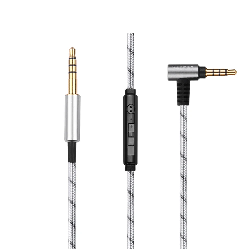 

For AH-MM200 MM400 Headphone cable High purity single crystal copper cable with Android IOS phone with microphone
