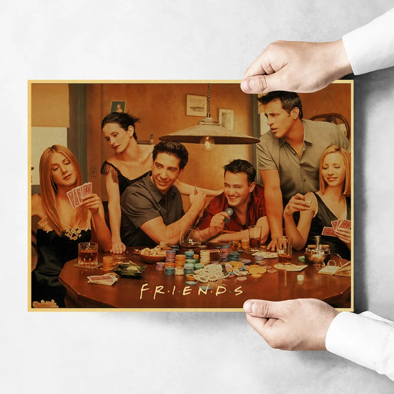 Hot Classic Canvas Painting Fiction Movie Posters The Office Friends Tv Retro Home Wall Decor Poster Film Art Painting Pictures Peckshirt