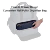 Fashion transparent nail polish storage box - 40 bottles travel set, durable polyester cotton material, suitable for nail lovers 6