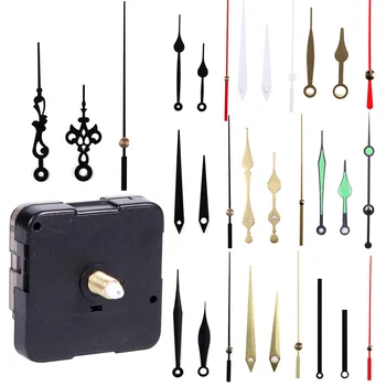 시계 메커니즘 사일런트 쿼츠 무브먼트 기계, 벽 핸드 포인터 세트, 시계 테이블, 긴 샤프트, DIY 시계 수리 부품