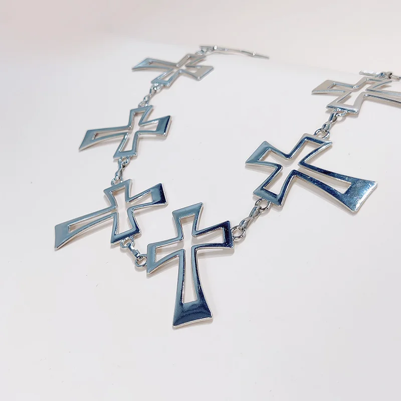 Punk Gothic Steam Cross Taille Kette JK Zubehör Rock Kette Subkulturelle Einstellbare y2k Gürtel Für Frauen Mode Körper Schmuck – Detail 9