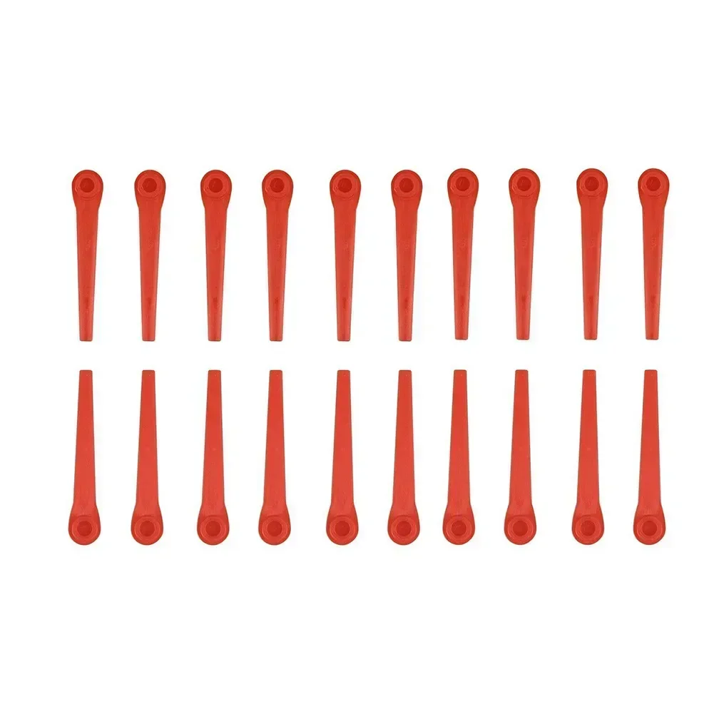 100Pcs Brushcutter Plastic Blades Grass Trimmer Head For GARDENA RotorCut ComfortCut AccuCut Strimmer Lawn Mower grass trimmer head grass trimmer lawn mower trimmer blade aluminum trimmer head grass trimmer line