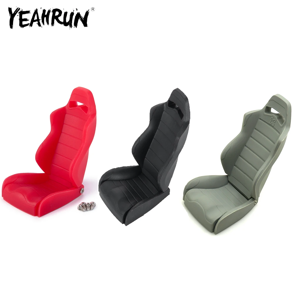 

YEAHRUN 1 PCS Rubber Driver Seats Simulation Seat For 1/10 Rc Crawler Car Axial Wraith 90018 Decoration Parts Accessories