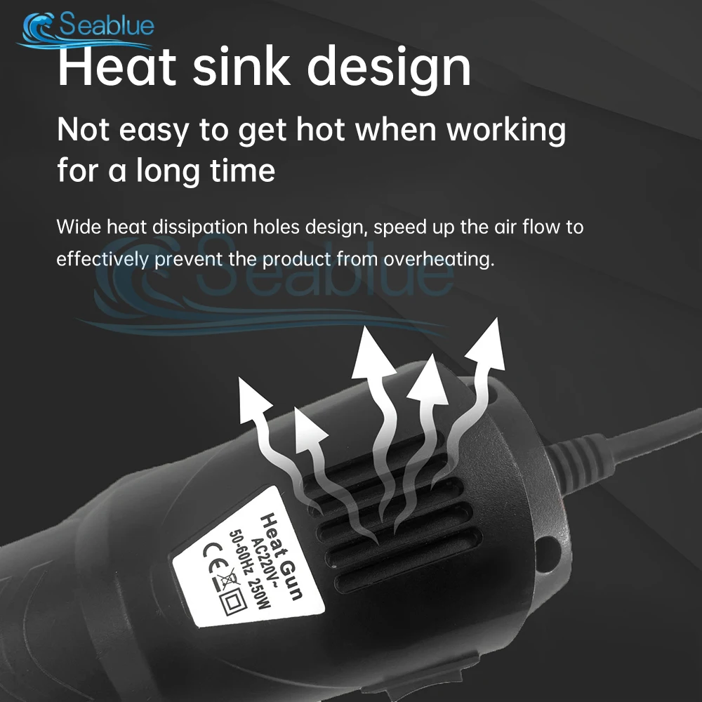 EU 220V Hot Air Gun DIY Soldering Temperature Blower Gun Electric Power Hot Dryer Mini Heat For Crafts Shrink Tubing Wrap