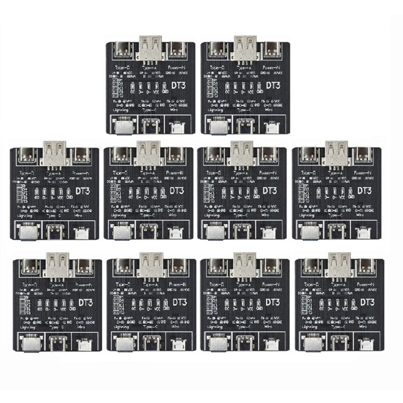 A59Z-DT3 Data Cable Detection Board USB Cable Tester For IOS Android Type-C Micro-Type Short Circuit Switch Test Board