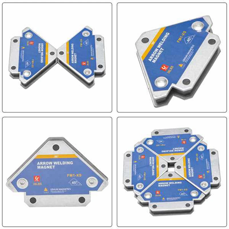 Magnetic Welding Holders Angle Solder Magnet Weld Fixer Positioner Ferrite Holding Auxiliary Locator Tools 4Pcs 50KG