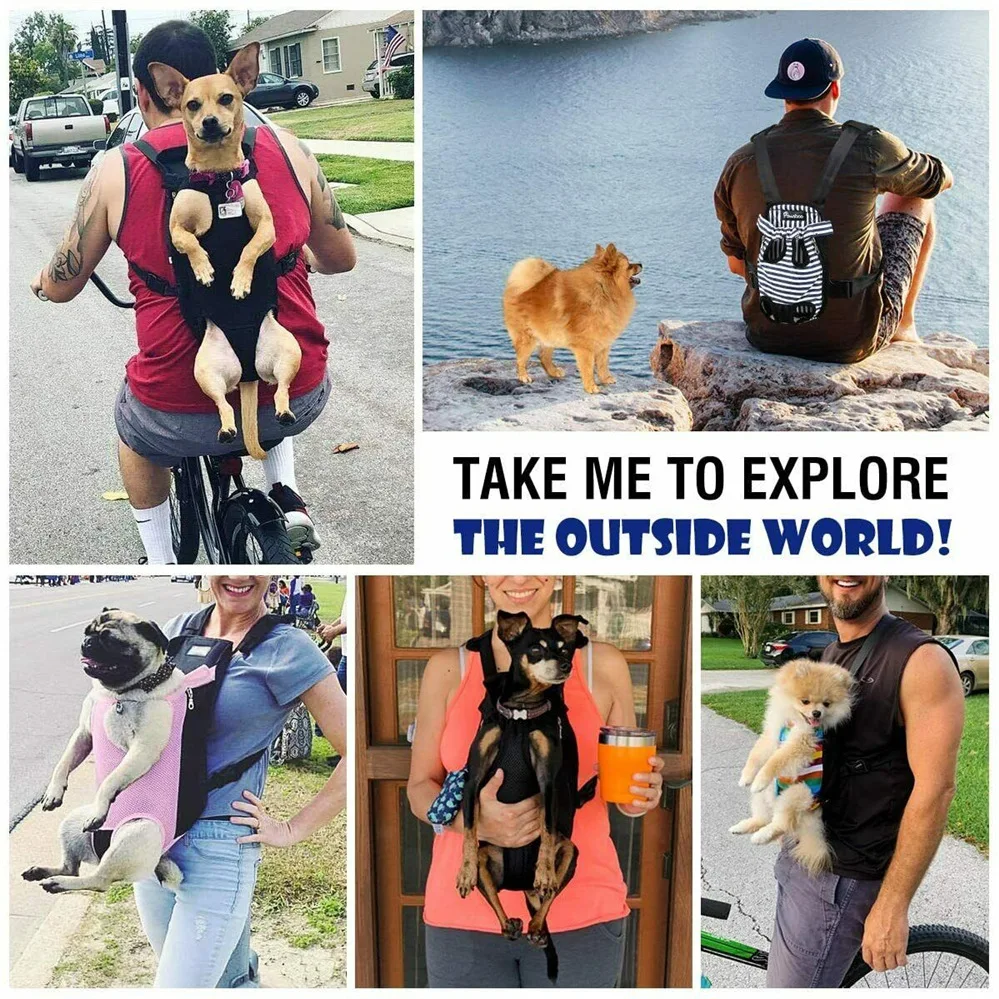 Dog Bag Breathable Mesh Pet Backpack Carrier for Small Dogs & Cats Chihuahua-Friendly Outdoor Travel Shoulder Bag Perros pet carrier bag pet carrying bag pet backpack
