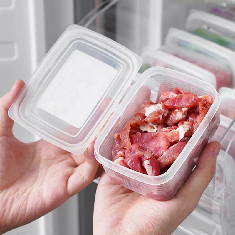 Refrigerator Food Storage Boxes Frozen Meat Fresh-keeping Boxes Portable Fruit Storage Container Food Sub-packed Kitchen Tools 4