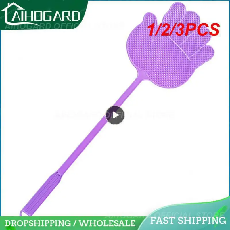 

1/2/3PCS Plastic Fly Swatters Telescopic Extendable Fly Swatter Prevent Pest Mosquito Tool Flies Trap Retractable Swatter Garden