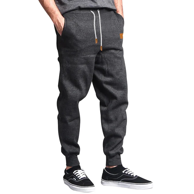 Men's spring and autumn Casual pants solid color pants men's trendy sports pants loose leg leggings men's sanitary pants