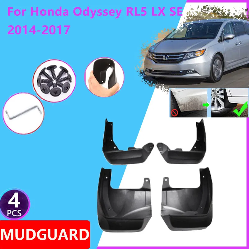 

Car Fenders for Honda Odyssey RL5 LX SE 2014 2015 2016 2017 Rear Mudguards Splash Guard Covers Front Wheel Mud Flaps Accessories