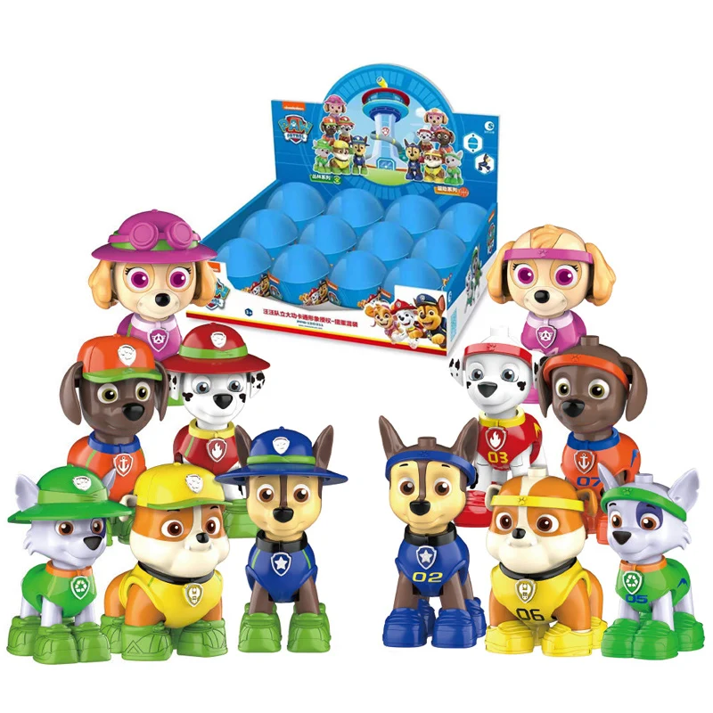 Genuine Paw Patrol Blind Box Toy Capsule Set All Star And Jungle Series Gashapon Chase Marshall Action Figure Giocattoli Per Bambini