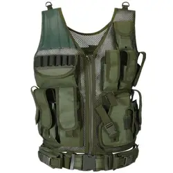 Enhanced Tactical Vest for Outdoor and Security Activities (Green)