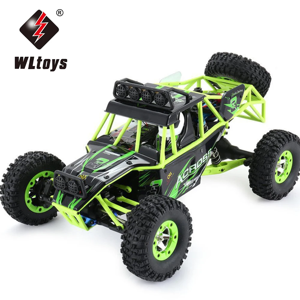 Wltoys 12428 1/12 Радиоуправляемый автомобиль 2 4G 4WD Электрический шлифованный гоночный