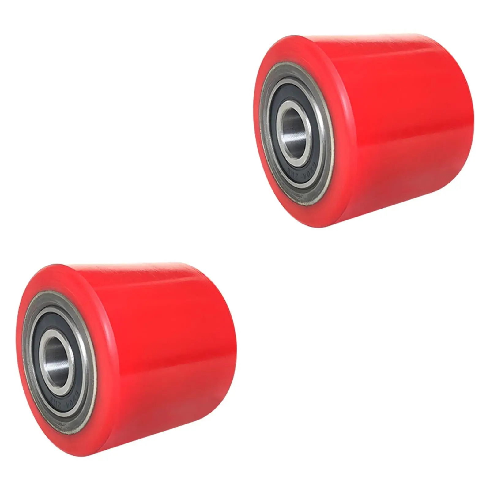 2 Pieces Roller Wheel with Bearings Ground Bull Cart Forklift Wheel Forklift Casters CNC Guiding Wheel ID 20mm Truck Load Wheel