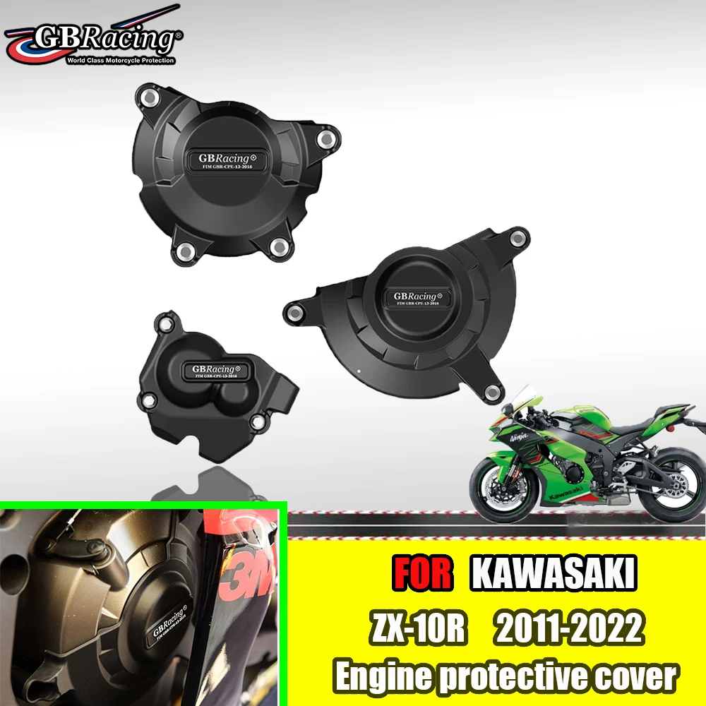 

For KAWASAKI ZX10R 11 2012-2022 Otorcycles Engine Cover Protection Case GB Racing