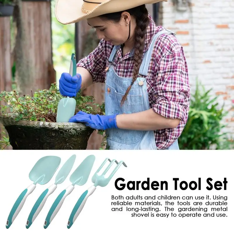 Shovel Rake for Children Garden Shovel Soil Rake for Children Hand Garden Tools for Kids Multi-Functional for Yard Farm Nursery 4
