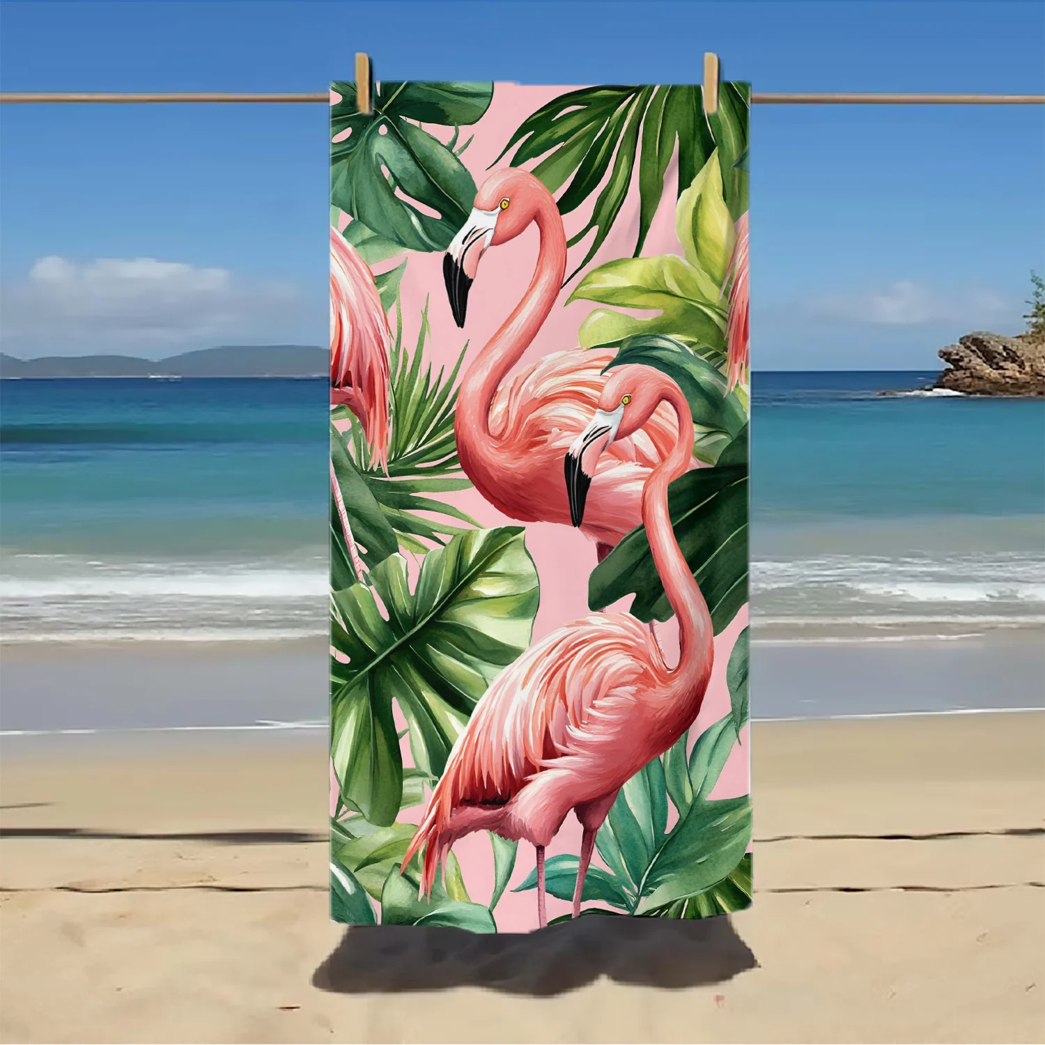 Serviettes de plage à motifs imprimés douces pour la piscine_voghion.com