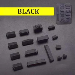 Universal Laptop Dustproof Port Covers - USB - C & HDMI Protective Caps Set (Black)
