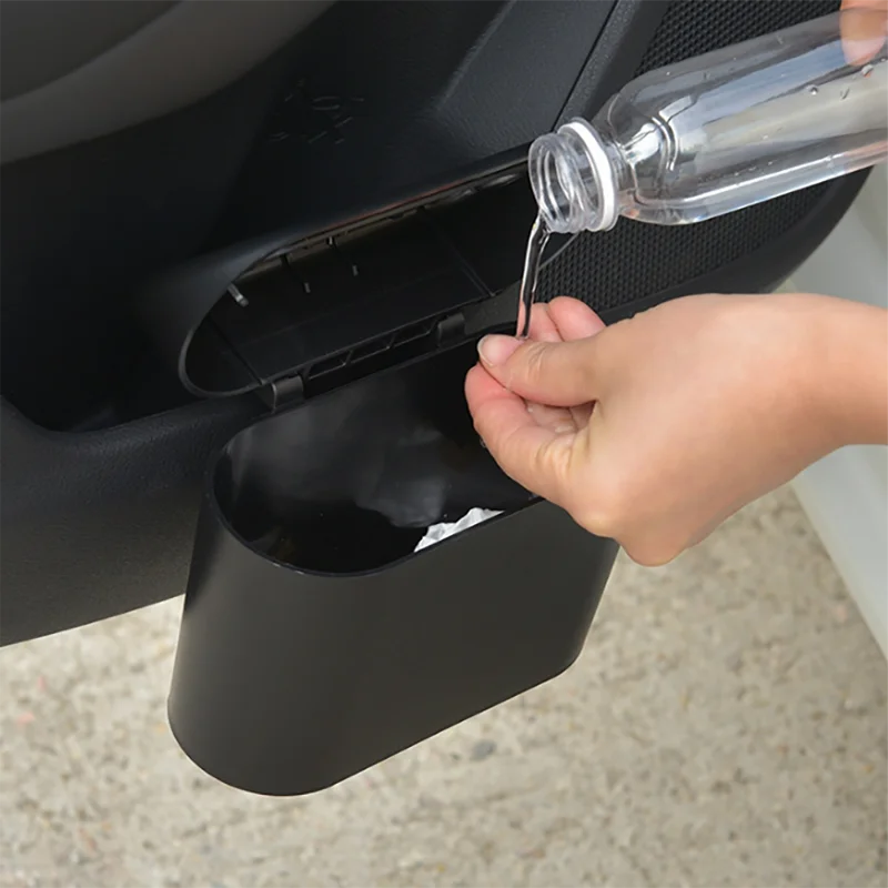 Waterproof Universal Fit Car Trash Can Auto Dustbin Garbage Organizer Automotive Garbage Container Bin for Vehicle Home Office Car Trash Can Car Trash Bag