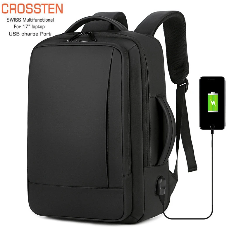 Crossten Multifunctional Large Capacity Expandable Backpack Usb