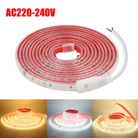 AC 2835 Led Strip Lights Dimmable 220V 230V 120 LEDs/m 0.5m 1m 2m 5m 10m 20m 50m Waterproof High Brightness Diode Tape Adhesive 1
