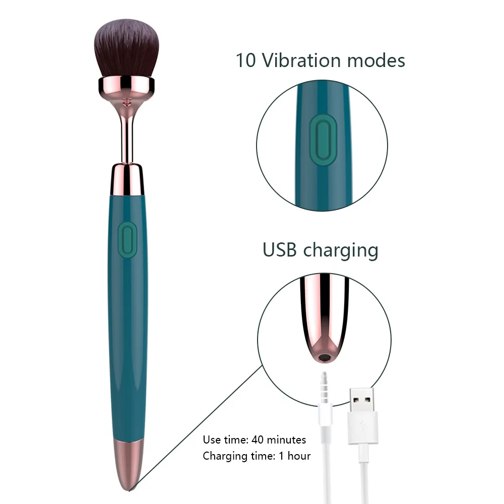 Makeup Brush Vibrator Bullet Vibrator for Women G-Spot Nipple Clitoral Vibrators Stimulator AV Magic Wand Massage Sex Toys 2023 S7d7f6363360a42ca9a62737efa20e1a3w