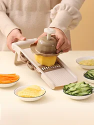 WORTHBUY Vegetable Cutter Multifunctional Slicer Fruit Potato Peeler Carrot Grater Kitchen Gadgets Adjustable Vegetable Slicer