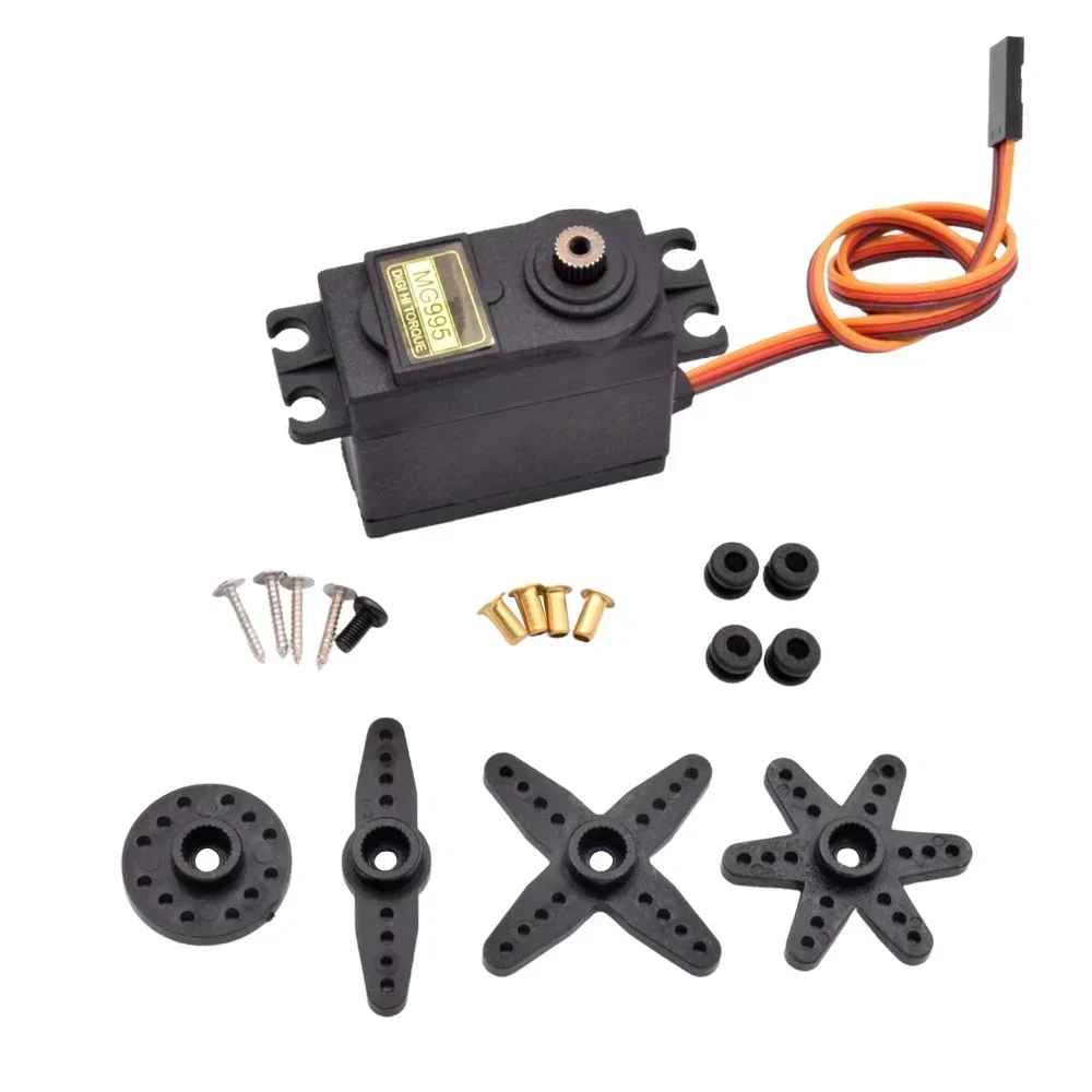 1pc MG945 MG995 MG996R 메탈 기어 서보 모터 180 360 모델 비행기 RC 자동차 보트 Arduino 로봇 용 고속 아날로그 서보 모터