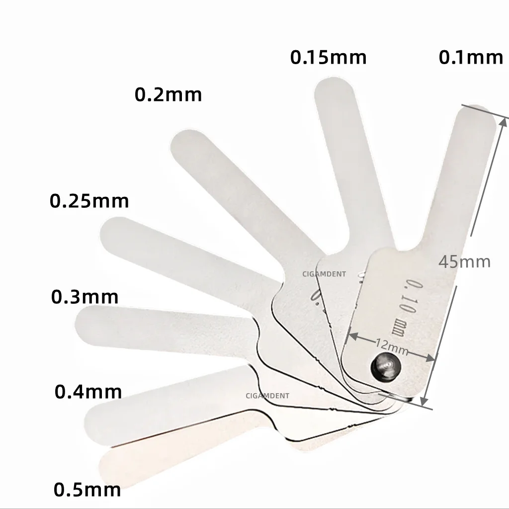 

Dental Interproximal Reduction Gauge Ruler Tooth Gap Measure Reciprocating IPR System Stainless Steel Orthodontic Instrument