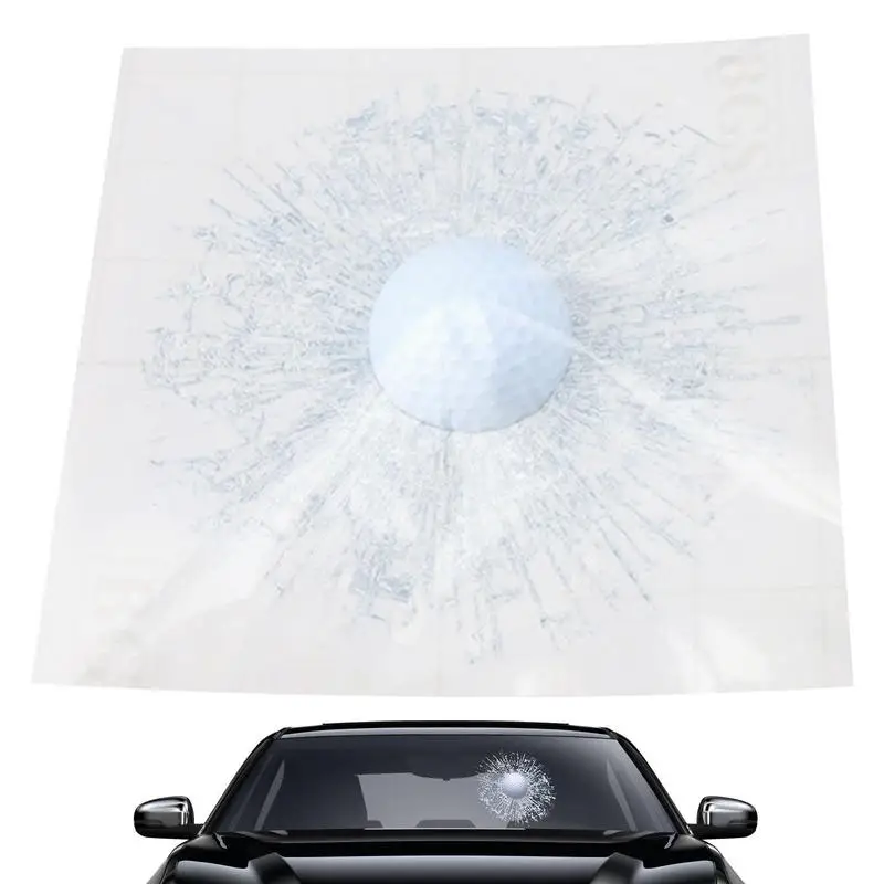

3d Golf Car Window Sticker Prank Car Stickers Decals Creative Ball Hits Sticker Window Decal Simulation Auto Self Adhesive Decal