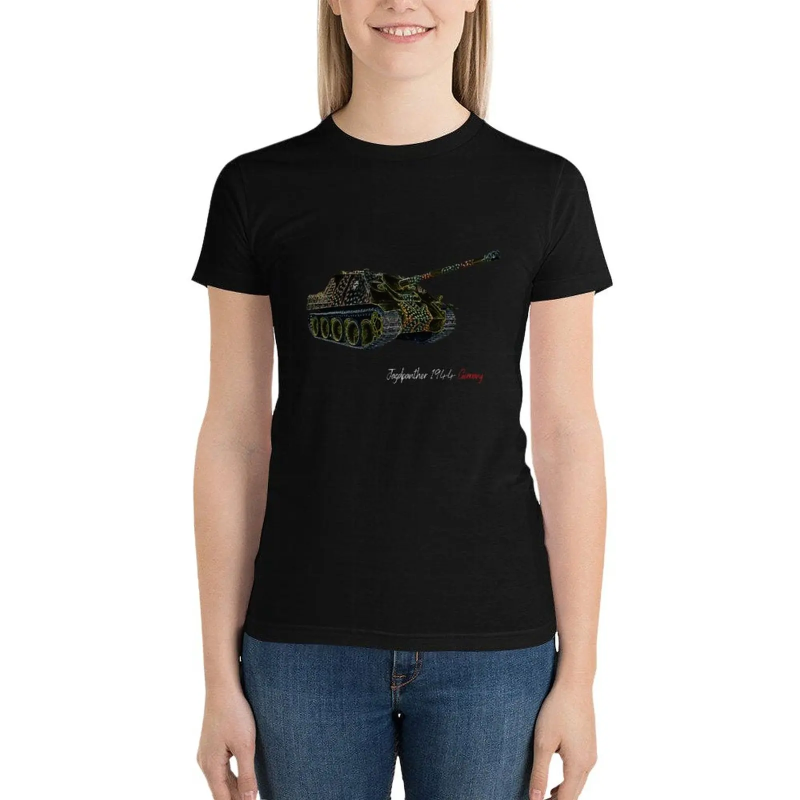 

Jagdpanther 1944 (Germany) T-Shirt hippie clothes summer top Women tops